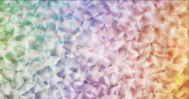 4K ışık döngüsü çok renkli çokgen akış videosu.