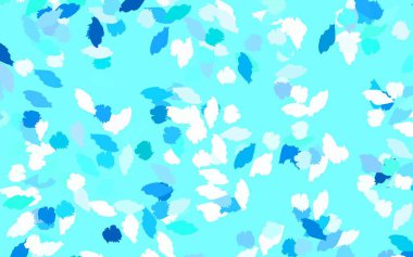 Açık mavi, rastgele şekilli yeşil vektör deseni. Soyut tarzda rengarenk gradyan şekilleri olan bir resim. Duvar kağıtları için zarif tasarım.