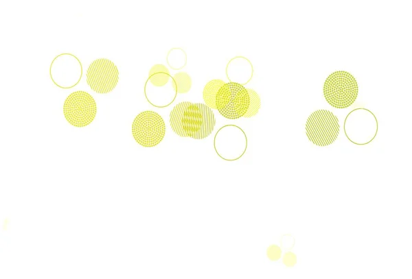 Hijau Muda Tata Letak Vektor Kuning Dengan Bentuk Lingkaran Ilustrasi - Stok Vektor