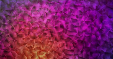 4K koyu pembe, sarı çokgen video örneği.