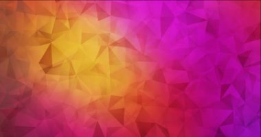 4K koyu pembe, kırmızı çokgen video görüntüsü.