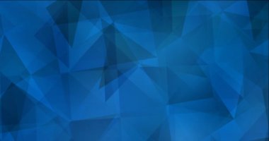 Açık mavi çokgen video görüntüsü 4K döngüsü.