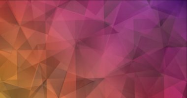 4K açık pembe, sarı çokgen video görüntüleri.