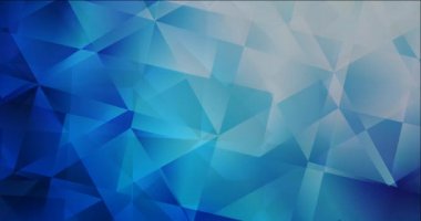 4K çokgen malzemelerle koyu mavi video döngüsü.