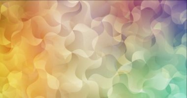 4K döngü ışık çok renkli video örneği eğri çizgiler.