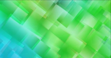 4K döngü açık mavi, eşkenar dörtgen ile soyut yeşil animasyon.