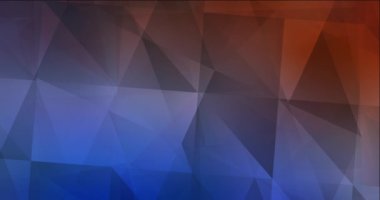 4K açık mavi, kırmızı çokgen video örneği.