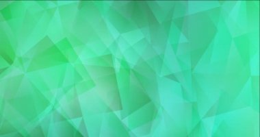 Açık yeşil çokgen video görüntüsü 4K döngüsü.
