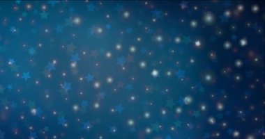 4K koyu mavi video görüntülerini Yeni Yıl tarzında döngülüyor.