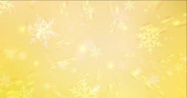 Noel tarzında 4K döngü açık sarı animasyon.