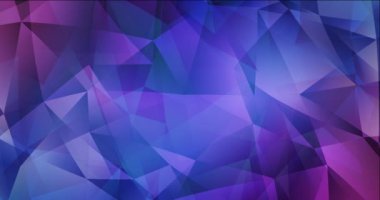 4K çokgen malzemeli koyu pembe, mavi video.