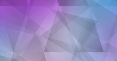 4K açık pembe, mavi çokgen video görüntüsü.