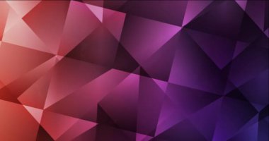 4K çokgen şekilli koyu pembe, kırmızı video döngüsü.