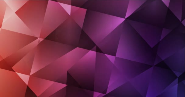4Kループ暗いピンク,多角形の形をした赤いビデオ. — ストック動画