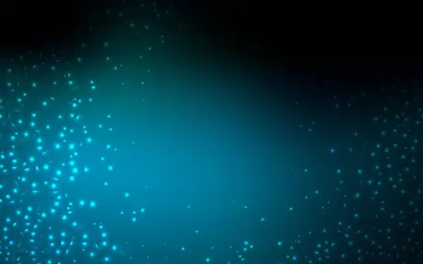 Pola Vektor Blue Gelap Dengan Bintang Langit Malam Desain Dekoratif - Stok Vektor