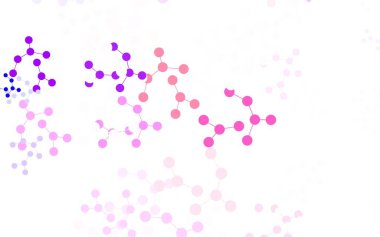 Açık mavi, yapay zeka yapısına sahip kırmızı vektör şablonu. Renkli yapay zeka yapısı, eğimli çizgiler ve noktalar. Siber yeniliklerin tasviri için tasarım.