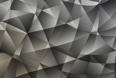 Açık gri vektör eğimli üçgen şablonu. Gradyanı olan üçgen geometrik örnek. Marka kitabınız için yeni şablon.