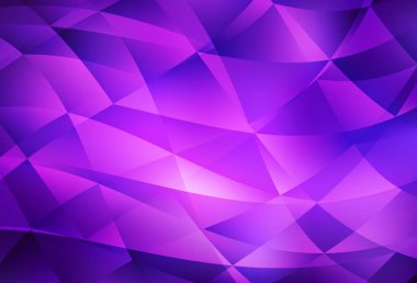 Açık Mor, Pembe vektör çokgen şablon. Çokgen soyut çizim ve gradyan. Pankartın için tamamen yeni bir şablon.