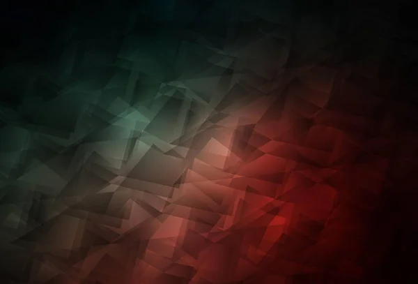 Bleu Foncé Vecteur Rouge Bas Fond Poly Illustration Abstraite Polygonale — Image vectorielle