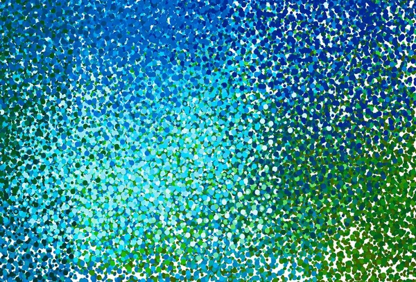 Lichtblauw Groen Vectorsjabloon Met Cirkels Glitter Abstracte Illustratie Met Wazige — Stockvector