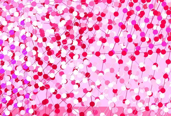 Világos Lila Rózsaszín Vektor Háttér Vonalak Körök Modern Absztrakt Illusztráció — Stock Vector