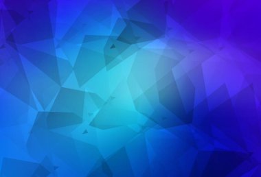 Açık pembe, kaotik poliotik şekilli mavi vektör şablonu. Soyut gradyan şekilli basit renkli çizimler. Bir cep telefonu için arka plan.