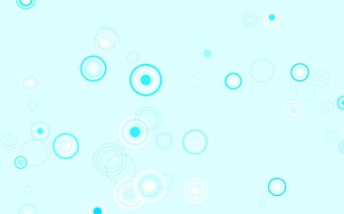 Açık pembe, küreli mavi vektör deseni. Doğa tarzında bulanık halkaları olan güzel renkli çizimler. Duvar kağıtlarının dokusu için desen.