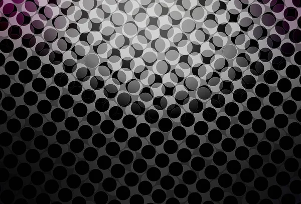 Dark Gray Vector Backdrop Dots Blurred Bubbles Abstract Background Colorful — Stock Vector