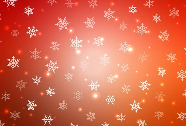 休日のスタイルでライトレッドベクトルの背景 グラデーションのクリスマス要素を持つスマートイラスト 小冊子や教育のチラシのパターン — ストックベクタ