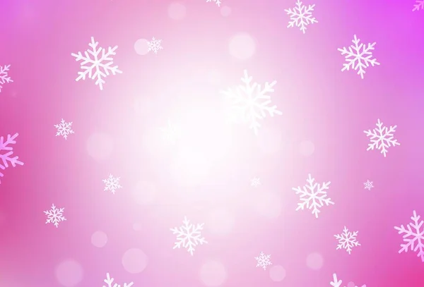 Világos Rózsaszín Vektor Elrendezés Újévi Stílusban Egyszerű Gradiens Illusztráció Karácsonyi — Stock Vector