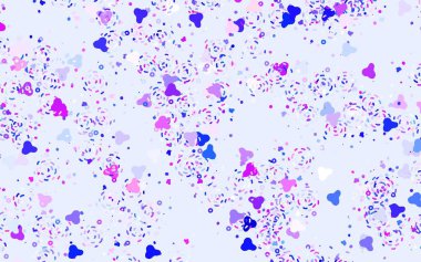 Açık mavi, rastgele şekilli kırmızı vektör deseni. Renkli rastgele şekillerle modern soyut illüstrasyon. Web siteniz için basit tasarım.