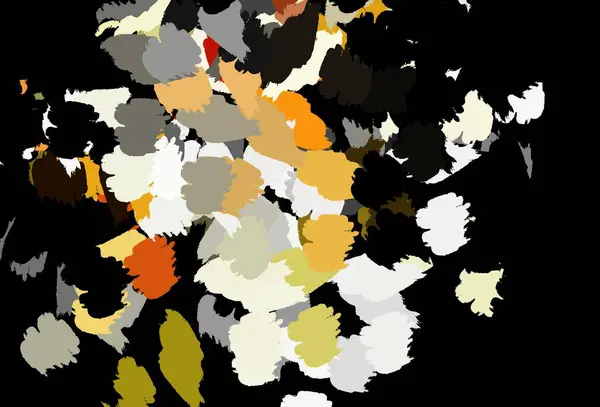 Dunkelroter Gelber Vektorhintergrund Mit Abstrakten Formen Einfache Farbenfrohe Illustration Mit — Stockvektor
