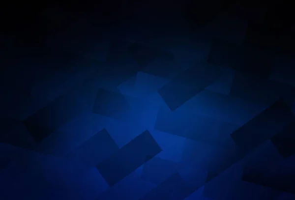 Темно Синий Векторный Узор Квадратном Стиле Абстрактная Градиентная Иллюстрация Прямоугольниками — стоковый вектор