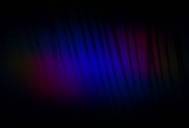 Koyu mavi, kırmızı çizgili arka plan. Değişken çizgileri olan renkli geometrik örnek. İşiniz için en iyi tasarım.