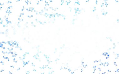 Noktalı açık mor vektör arkaplanı. Doğa tarzında renkli baloncuklu soyut illüstrasyon. Reklamlar, broşürler için desen.