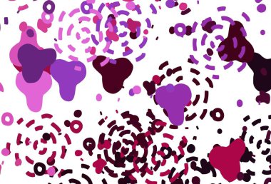 Açık Mor, soyut şekilli pembe vektör dokusu. Soyut tarzda rengarenk gradyan şekilleri olan bir resim. Bir cep telefonu için arka plan.