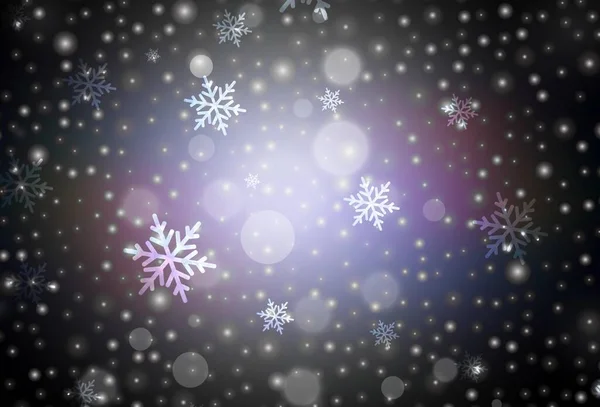 深蓝色 红色矢量背景 假日风格 简单的梯度插图与圣诞属性 排版模板 — 图库矢量图片