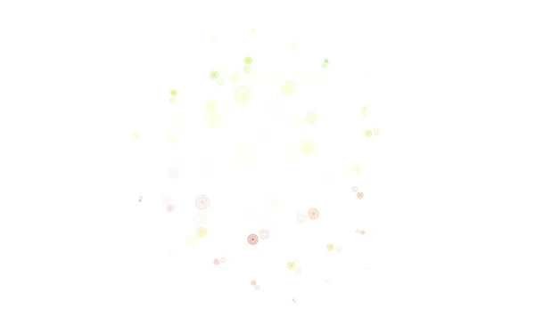 Ljusorange Vektor Bakgrund Med Bubblor Vacker Färgad Illustration Med Suddiga — Stock vektor