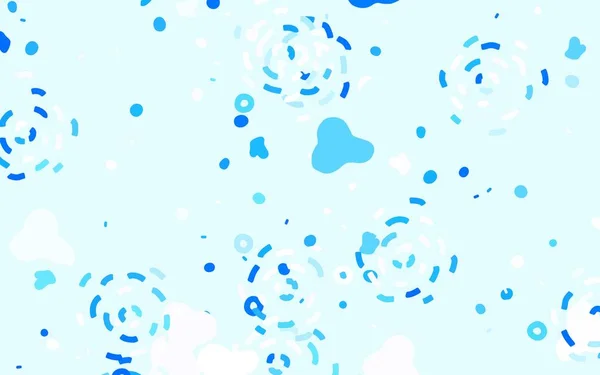 Fond Vectoriel Bleu Clair Avec Des Formes Memphis Illustration Abstraite — Image vectorielle