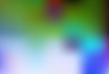 Açık pembe, yeşil vektör renkli bulanık arkaplan. Görüntü stili ve gradyanı olan yeni renkli çizimler. Tasarımlar için arka plan.