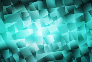 Eşkenar dörtgenli açık yeşil vektör şablonu. Soyut arkaplanda dikdörtgenler ve renkli gradyanlar. İş ilanları, broşürler, broşürler için desen