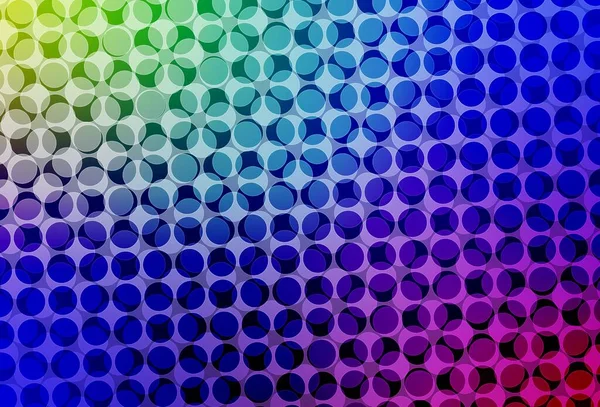 Padrão Vetor Multicolorido Claro Com Esferas Ilustração Abstrata Com Bolhas — Vetor de Stock