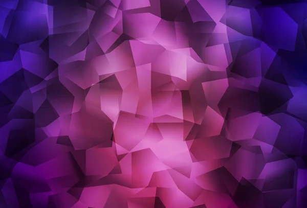 ダークパープルベクトル抽象モザイク背景 エレガントな三角形で抽象的なイラストをキラキラ ブランドブックの背景のパターン — ストックベクタ