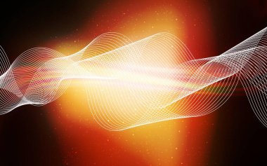 Koyu turuncu vektör bulanık desen. Gradyan tasarımlı, soyut, ışıltılı çizimler. Tasarımlar için arka plan.