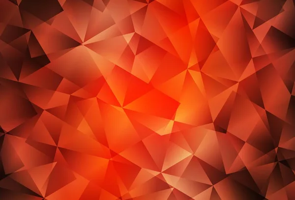 Lichtrode Vector Gradiënt Driehoeken Textuur Polygonale Abstracte Illustratie Met Verloop — Stockvector