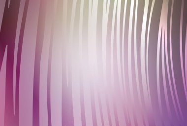 Açık Pembe, yeşil çizgili vektör arkaplan. Eğimli çizgileri olan zarif parlak bir illüstrasyon. Tasarımınız için desen.