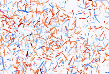 Düz çizgileri olan hafif turuncu vektör düzeni. Renkli çubuklarla, soyut çizimler. Reklamlar, posterler, afişler için desen.