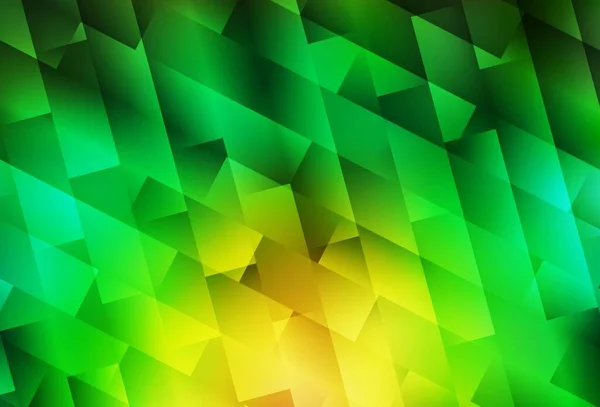 Hellgrünes Gelbes Vektormuster Quadratischen Stil Dekorative Gestaltung Abstrakten Stil Mit — Stockvektor