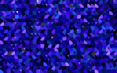 Koyu pembe, daireli mavi vektör deseni. İş tasarımınız için geometri şablonu. Renkli kürelerle arka plan.