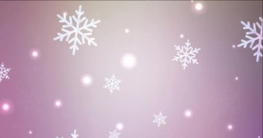 Açık pembe 4K döngüsü, Mutlu Noeller tarzında yeşil görüntü.